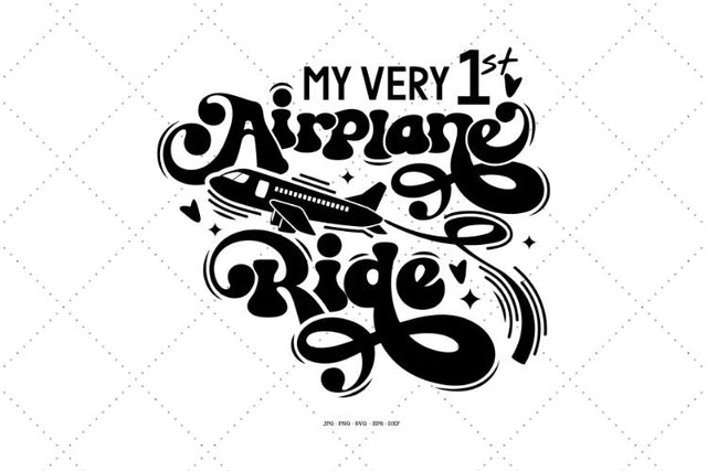 Baby Airplane, First Holiday, Pilot Gift, Air Travel SVG SVG Digital Designer 