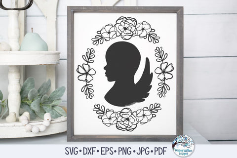 Baby Angel SVG SVG Wispy Willow Designs 