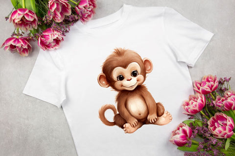 Baby animal clipart bundle Sublimation Regulrcrative 