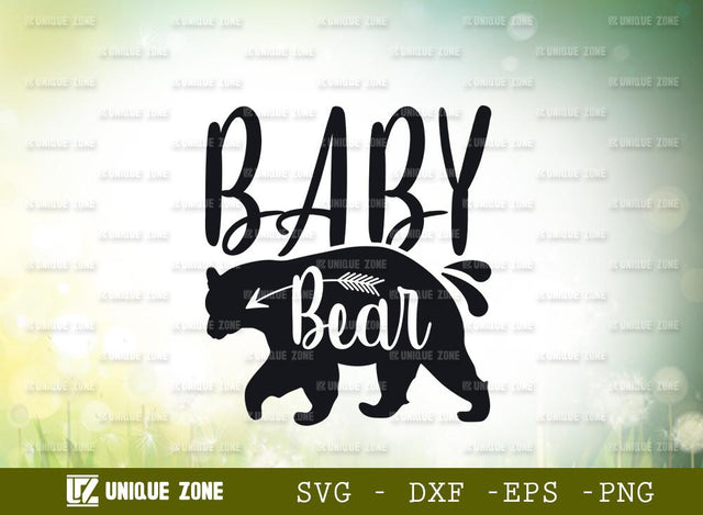 Baby Bear | Baby | Bear | Bear Family | Typography Design | T-shirt Design SVG Unique Zone 