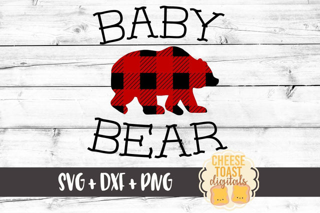 Baby Bear - Buffalo Plaid SVG Cheese Toast Digitals 