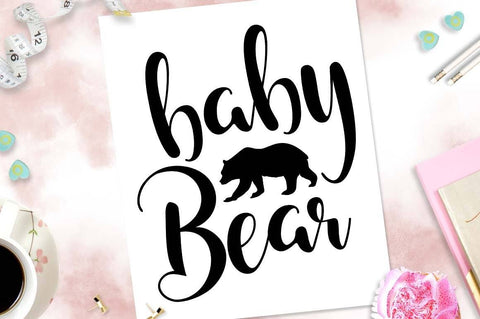 Baby Bear Cut file SVG TheBlackCatPrints 