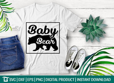 Baby Bear SVG Cut File, Little Bear Svg, Bear Mother Svg, Family Svg, Quote Svg, T-shirt Design SVG ETC Craft 