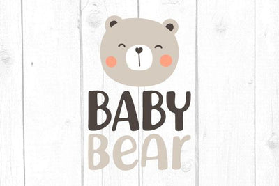 Baby Bear Svg SVG cricutfilesmg 