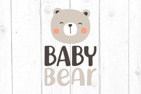 Baby Bear Svg SVG cricutfilesmg 