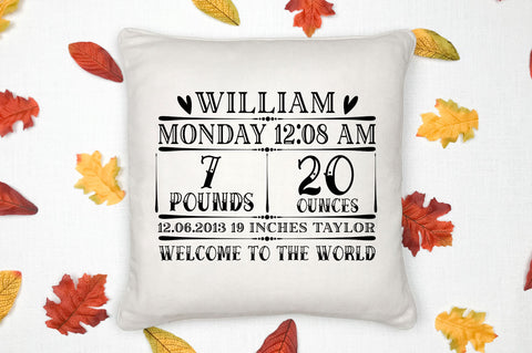 Baby Birth Announcement SVG Bundle SVG Regulrcrative 