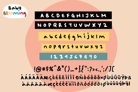 Baby Blooming Font Wildan Type 