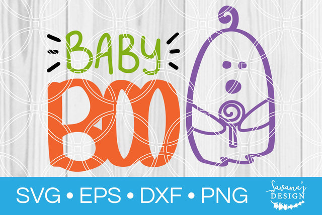 Baby Boo Ghost SVG SavanasDesign 