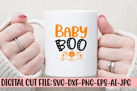 Baby Boo SVG Design SVG Syaman 