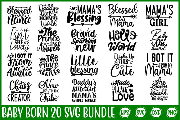 Baby Born Svg Design Bundle SVG SH_Tee store 