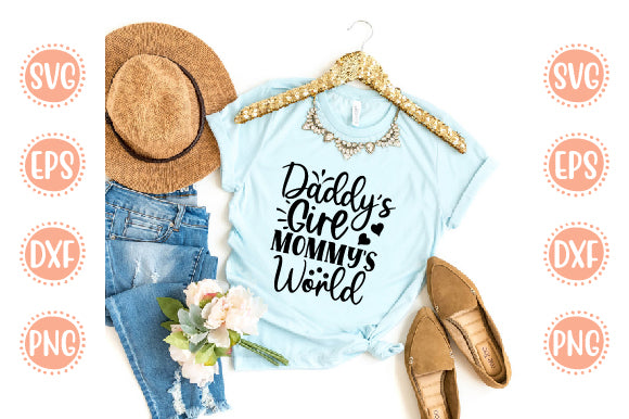 Baby Born Svg Design Daddy's Girl Mommy's World SVG SH_Tee store 