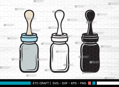 Baby Bottle Clipart SVG | Milk Bottle Svg | Baby Bottle Svg | Newborn Svg | Baby Bottle Clipart SVG ETC Craft 