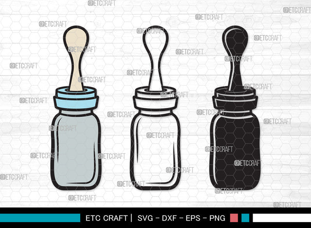Baby Bottle Clipart SVG | Milk Bottle Svg | Baby Bottle Svg | Newborn Svg | Baby Bottle Clipart SVG ETC Craft 