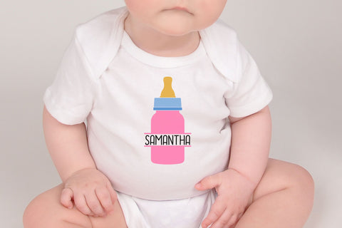 Baby Bottle Monogram Svg, Baby Bottle Svg, Baby Svg SVG Pinoyart Kreatib 