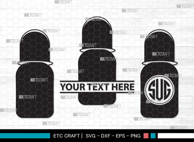 Baby Bottle Monogram SVG | Milk Bottle Svg | Baby Bottle Svg | Newborn Svg | Baby Bottle Monogram SVG ETC Craft 