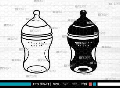 Baby Bottle SVG, Milk Bottle svg, New Baby Svg, Newborn Svg, Infant Baby Svg, Baby Bottle Svg SVG ETC Craft 