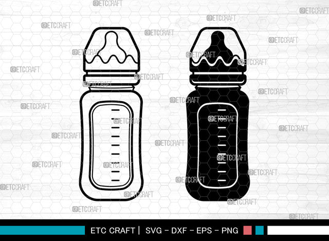 Baby Bottle SVG, Milk Bottle svg, New Baby Svg, Newborn Svg, Infant Baby Svg, Baby Bottle Svg SVG ETC Craft 