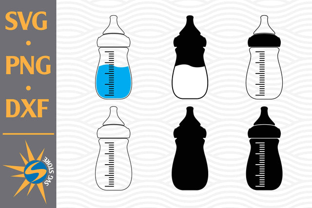 Baby Bottle SVG, PNG, DXF Digital Files Include SVG SVGStoreShop 