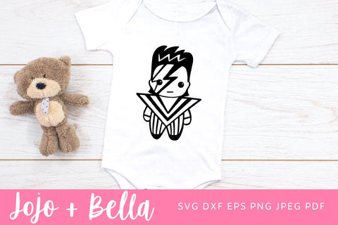 Baby Bowie SVG - David Bowie Svg- bowie SVG - bowie T-shirt graphic - Ziggy stardust svg file, sag, Cricut, silhouette SVG Jojo&Bella 