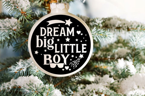 Baby Boy Christmas Ornament Svg Bundle SVG DESIGNISTIC 