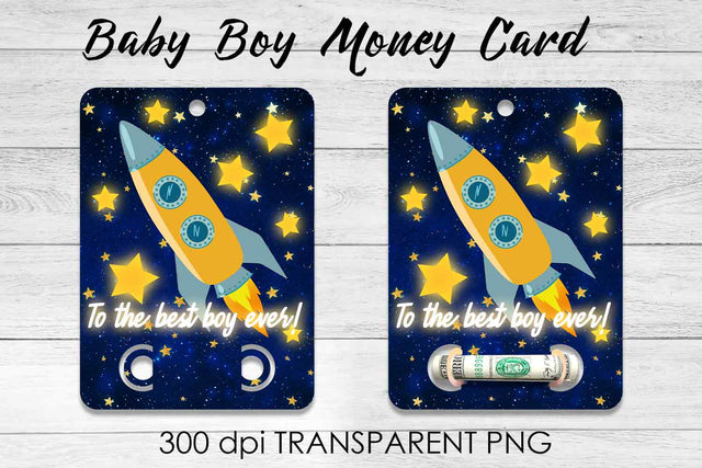 Baby Boy Money Card PNG Design | Boy Money Holder | Baby PNG Sublimation Fly Design 