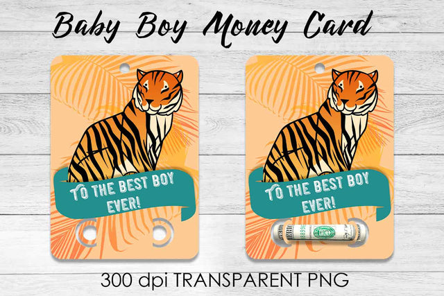 Baby Boy Money Card PNG Design | Boy Money Holder | Baby PNG Sublimation Fly Design 