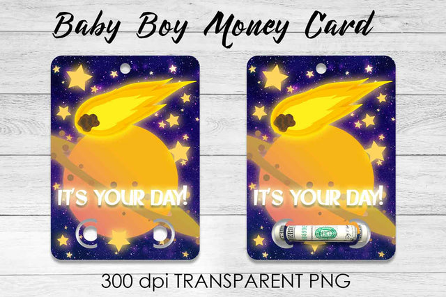 Baby Boy Money Card PNG Design | Boy Money Holder | Baby PNG Sublimation Fly Design 