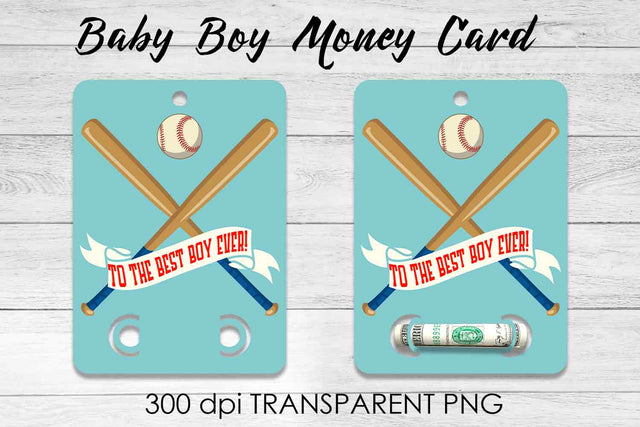 Baby Boy Money Card PNG Design | Boy Money Holder | Baby PNG Sublimation Fly Design 