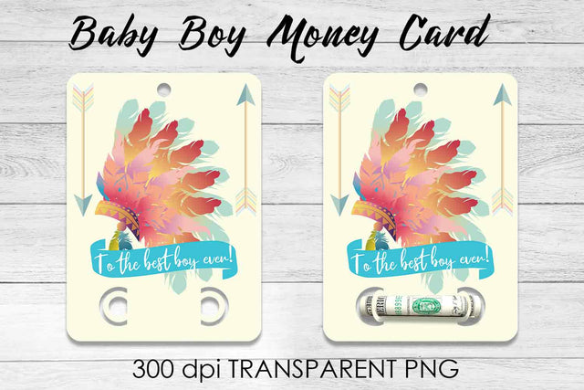 Baby Boy Money Card PNG Design | Boy Money Holder | Baby PNG Sublimation Fly Design 