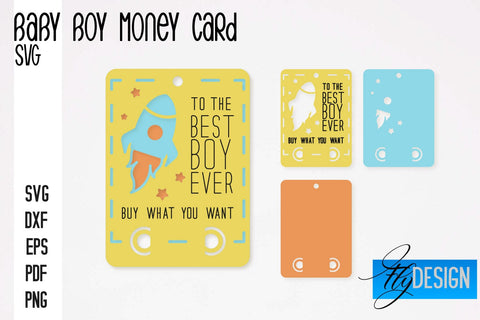 Baby Boy Money Card SVG | Baby Boy SVG Design | Baby Boy SVG Quotes SVG Fly Design 