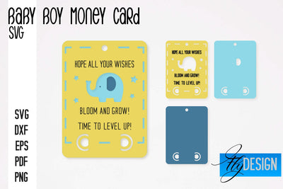 Baby Boy Money Card SVG | Baby Boy SVG Design | Baby Boy SVG Quotes SVG Fly Design 