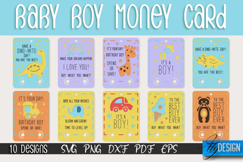 Baby Boy Money Card SVG | Baby Boy SVG Design | Baby Boy SVG Quotes SVG Fly Design 