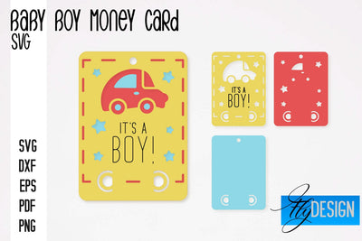Baby Boy Money Card SVG | Baby Boy SVG Design | Baby Boy SVG Quotes SVG Fly Design 
