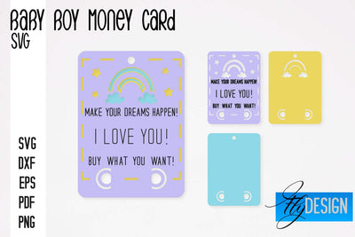 Baby Boy Money Card SVG | Baby Boy SVG Design | Baby Boy SVG Quotes SVG Fly Design 