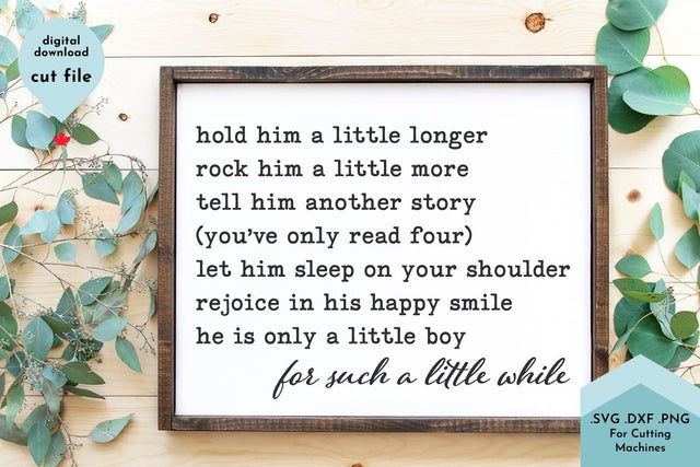 Baby Boy Nursery SVG Cut File SVG Lettershapes 