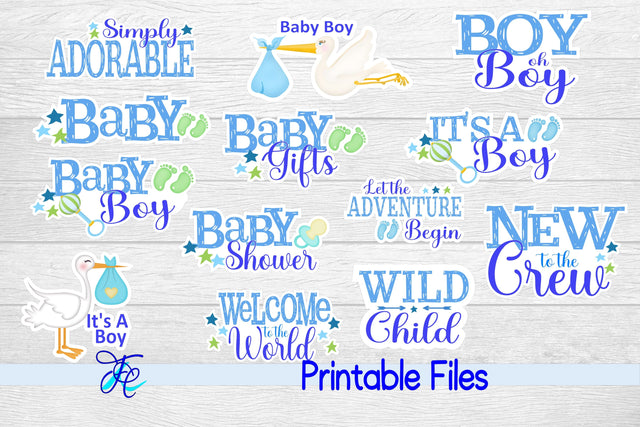 Baby Boy Stickers SVG Family Creations 
