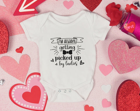 Baby Boy SVG Bundle, 6 Designs, Daddy's Boy Mommy's World SVG, Handsome Like Daddy SVG, I'm Always Getting Picked Up By Ladies SVG SVG HappyDesignStudio 