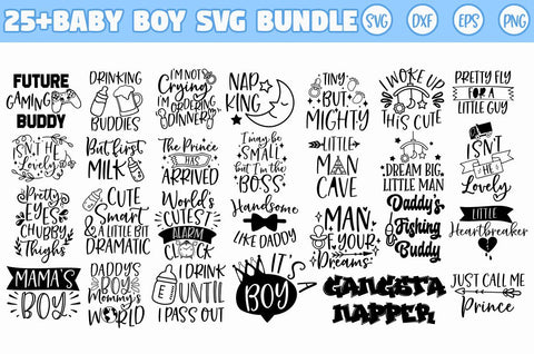 Baby Boy SVG Bundle SVG Freeling Design House 