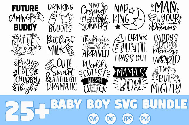 Baby Boy SVG Bundle SVG Freeling Design House 
