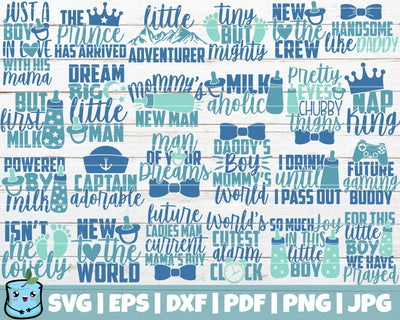 Baby Boy SVG Bundle SVG MintyMarshmallows 