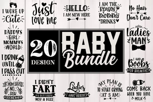 Baby Bundle, Baby Quotes Bundle SVG Svgcraft 