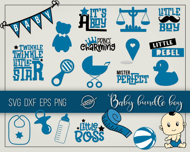 Baby bundle boy SVG Boertiek 