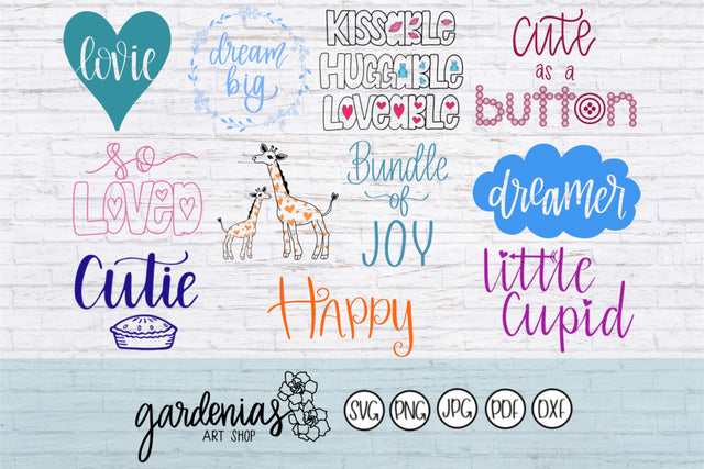 Baby Bundle SVG Gardenias Art Shop
