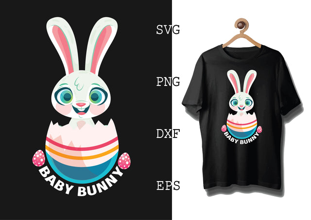 BABY BUNNY Svg, Bunny Babe Easter Svg, Bunny Svg, Welcome Spring Svg SVG DesignTShirt 