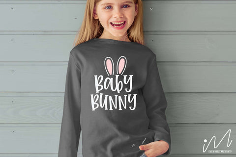 Baby bunny svg, Easter bunny t shirt svg, Baby t shirt svg, Easter baby svg SVG Isabella Machell 