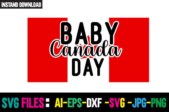 Baby Canada Day SVG Cut File SVG Newmockups 