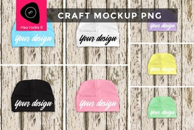 Baby Cap Craft PNG Mockup Mock Up Photo Risa Rocks It 