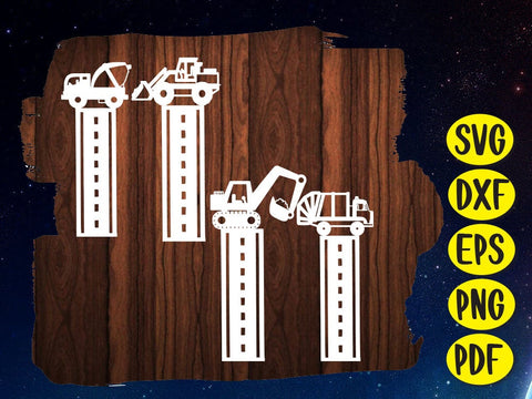 Baby Construction Bookmark Paper cut SVG Johan Ru designs 