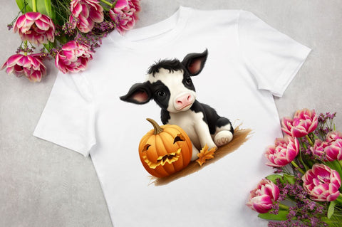 Baby Cow for Halloween clipart Sublimation Regulrcrative 
