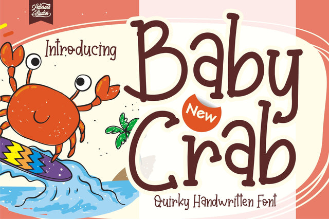 Baby Crab Font Letterena Studios 